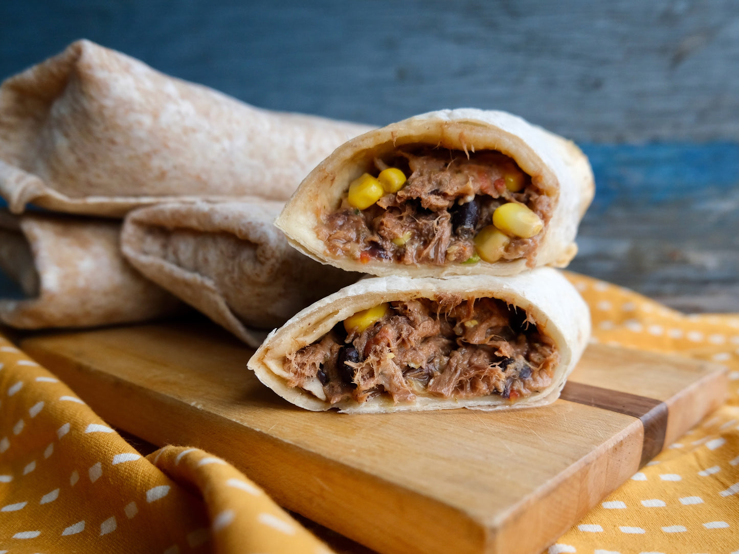 Burritos de bœuf braisé et haricots noirs (4)