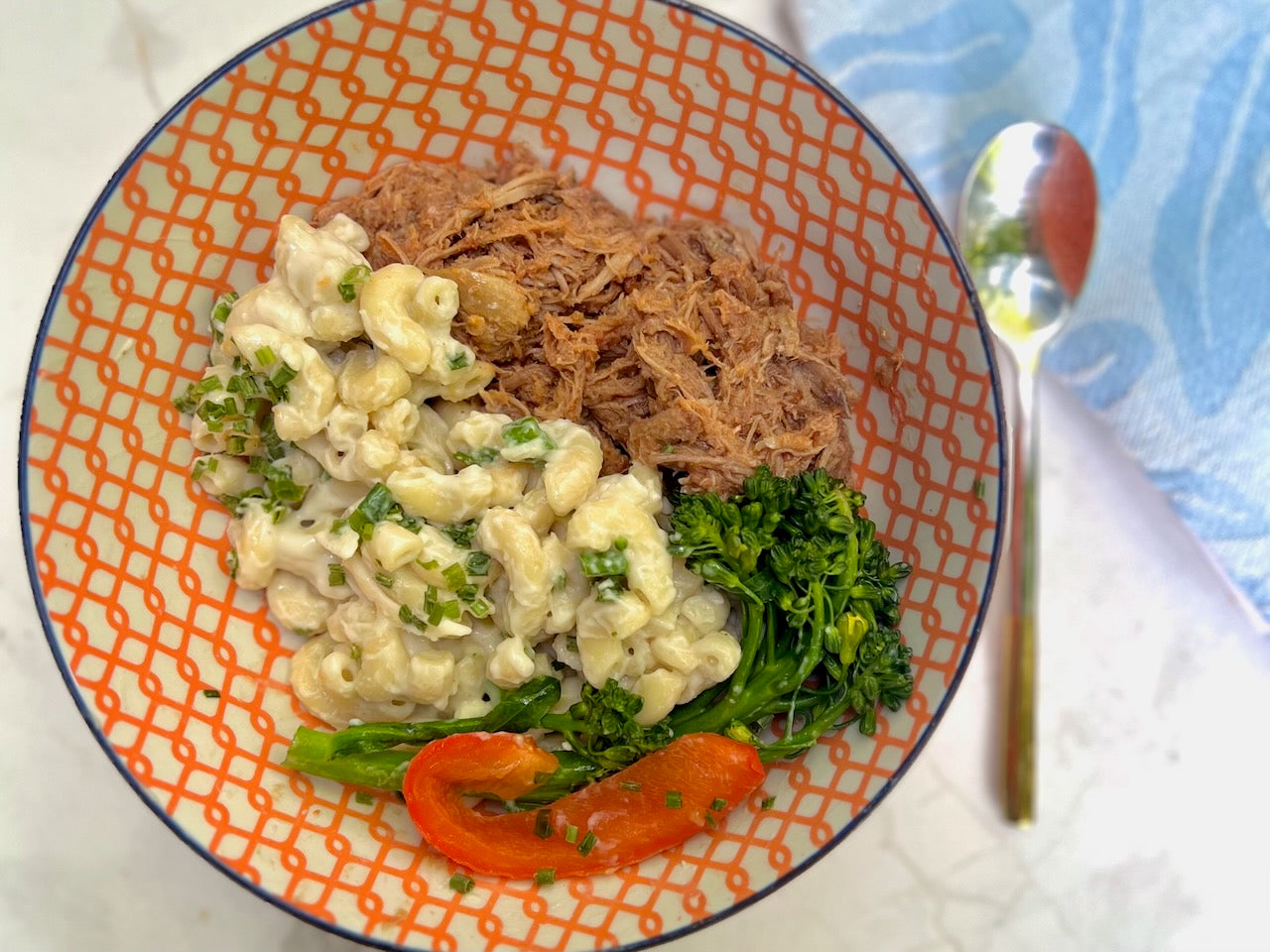 Pulled Ontario ‘Berkshire’ Pork, Creamy Mac & Cheese with ‘St. Albert’s’ Cheese Curds