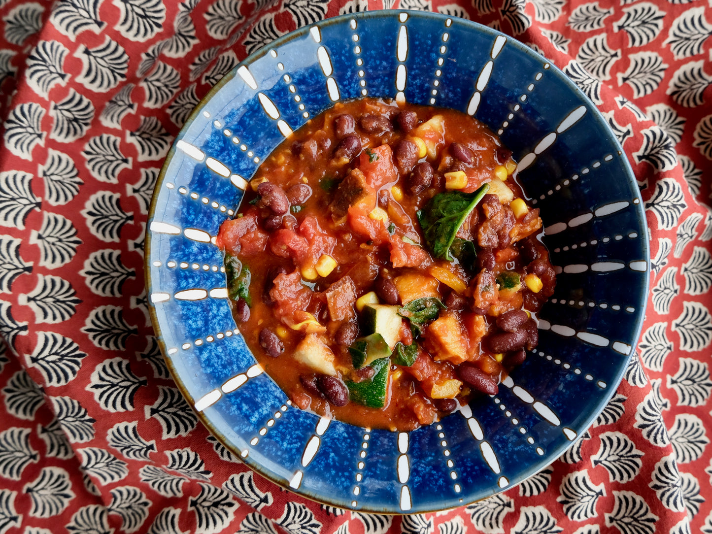 Organic Kidney Bean and Roasted Vegetable Chili