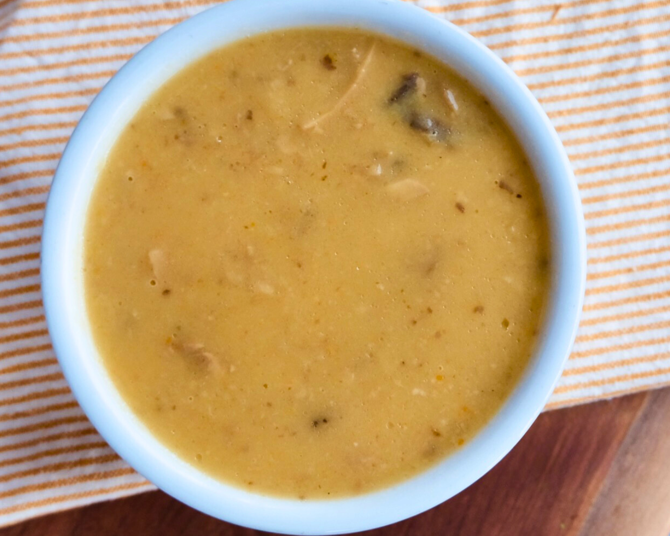 Soupe végane aux champignons