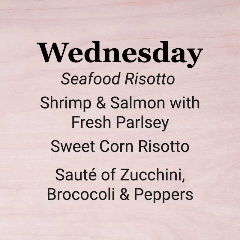 Wednesday, October 21st - Seafood Risotto