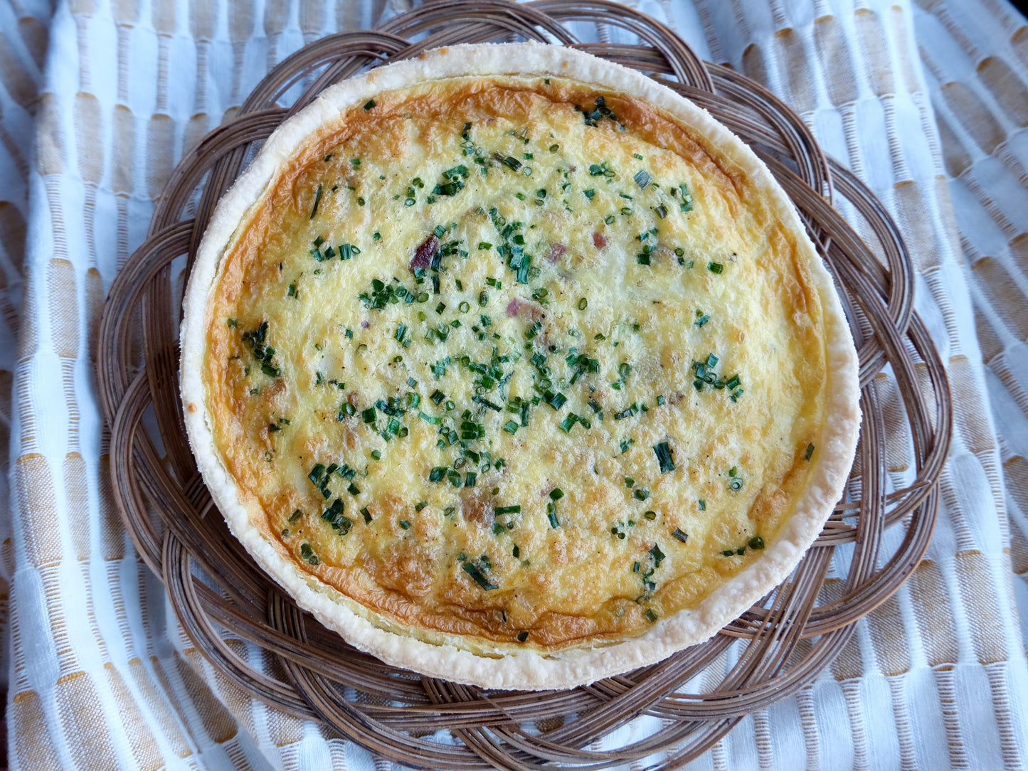 Berkshire' Bacon, Chive & Ontario Cheddar Quiche