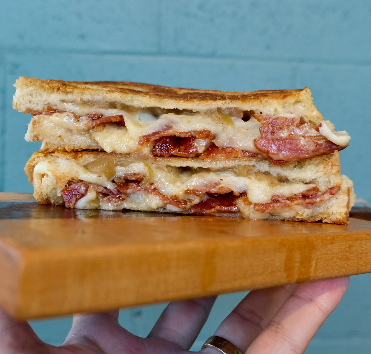 Press-at-home: Smokey Bacon & Apple Grilled Cheese