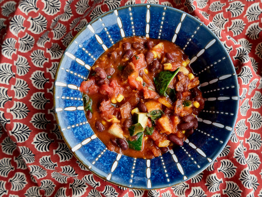 Organic Kidney Bean and Roasted Vegetable Chili